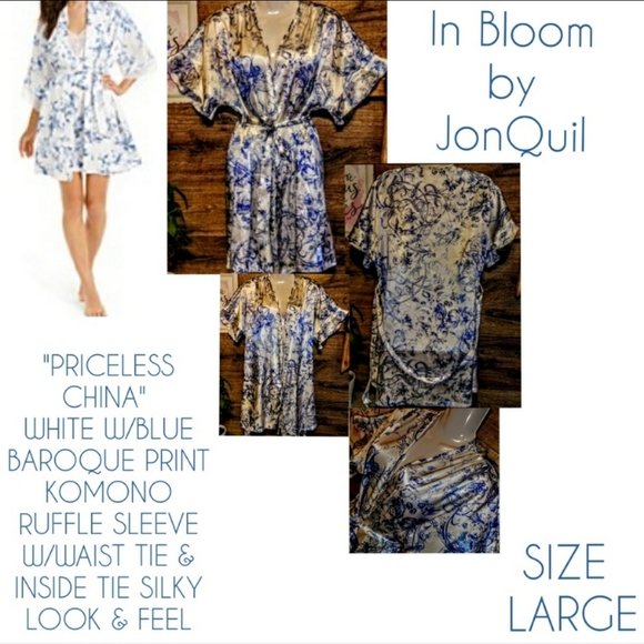 In Bloom Other - In Bloom Robe Size L Silky Priceless China NWOT
